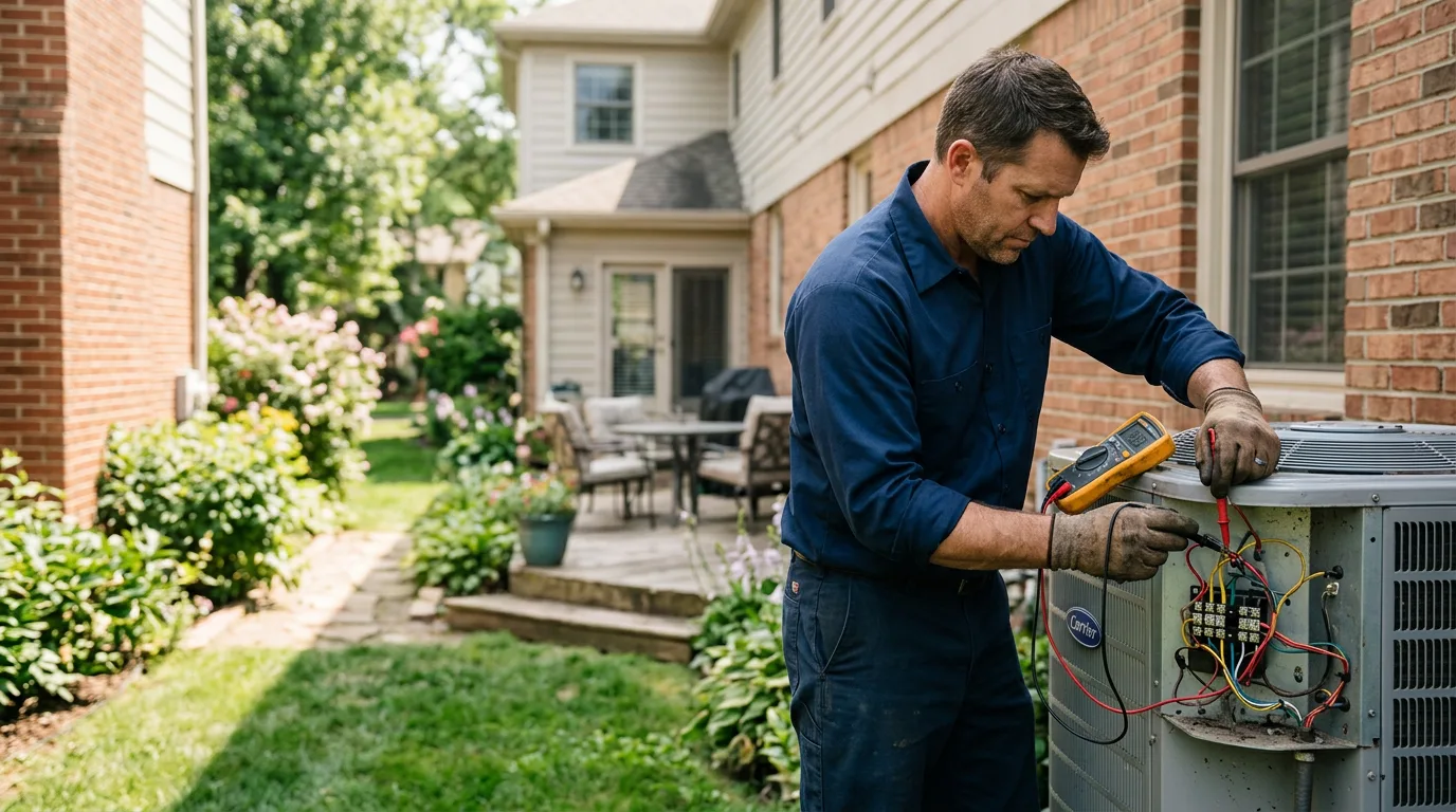 HVAC technician working near Colby, WI